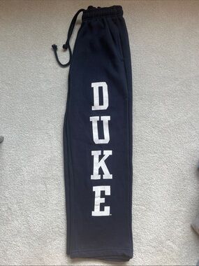 Kids Classic Navy Sweatpants with White DUKE Logo